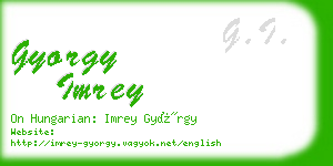 gyorgy imrey business card